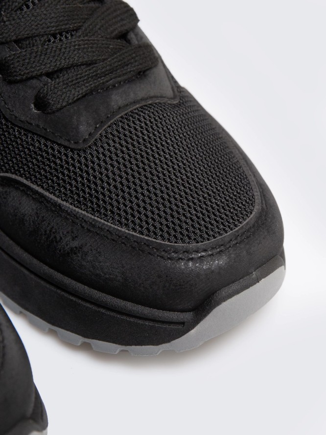 Sneakersy damskie czarne RR374068 906