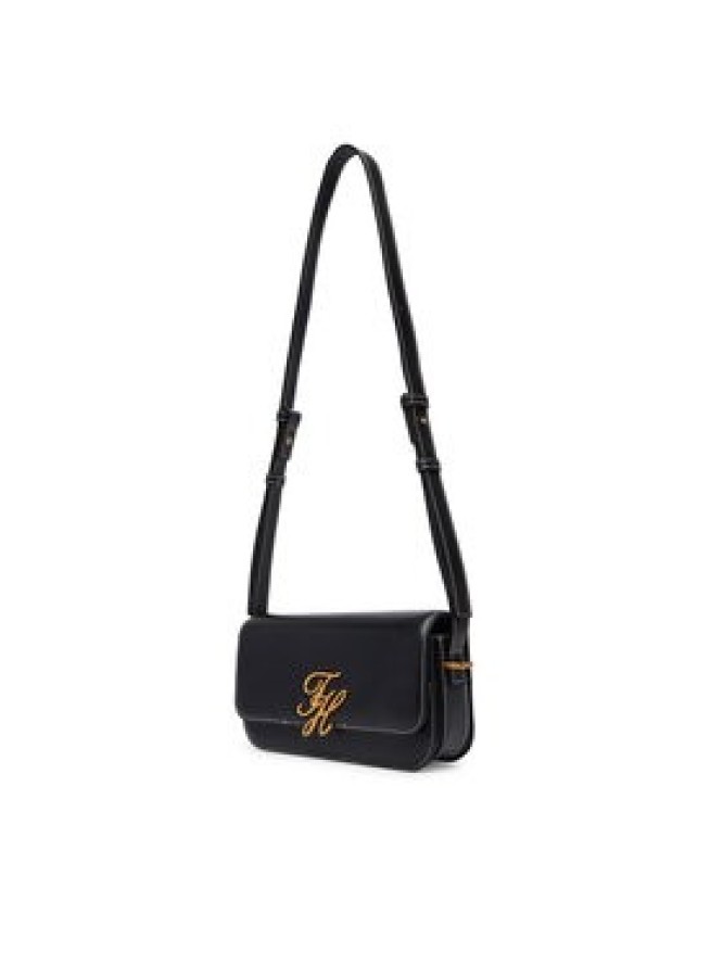 Tommy Hilfiger Torebka Th Script Flap Crossover AW0AW18399 Czarny