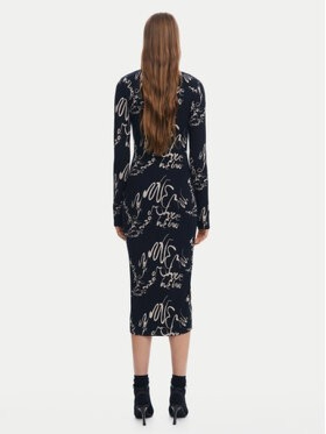 Desigual Sukienka codzienna 25SWVK05 Czarny Slim Fit