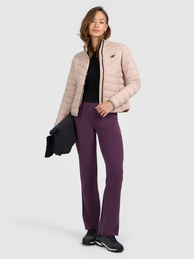 4F Kurtka z wypełnieniem syntetycznym damska - beżowa M