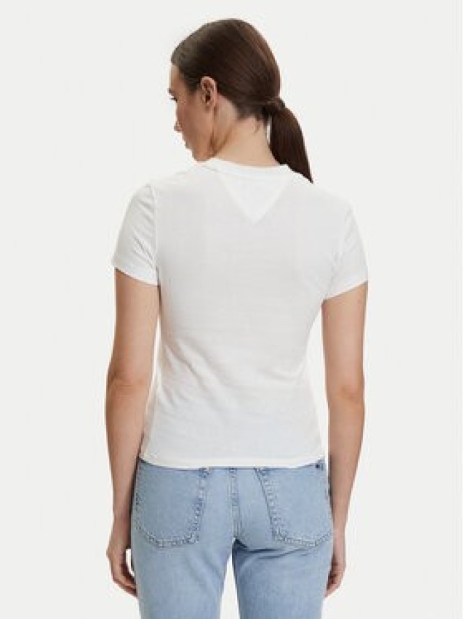 Tommy Jeans T-Shirt DW0DW22781 Écru Regular Fit