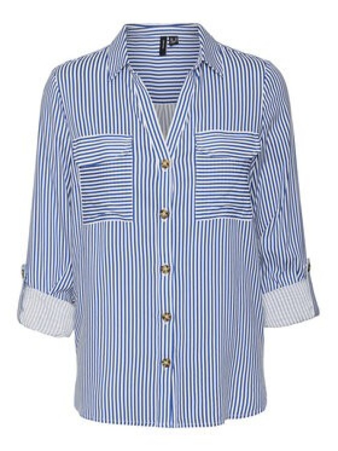 Vero Moda Koszula Bumpy 10275283 Niebieski Regular Fit