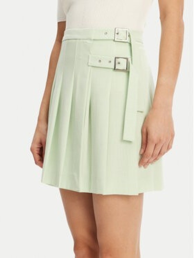 Maryley Spódnica plisowana 25EB711/21BE Zielony Regular Fit