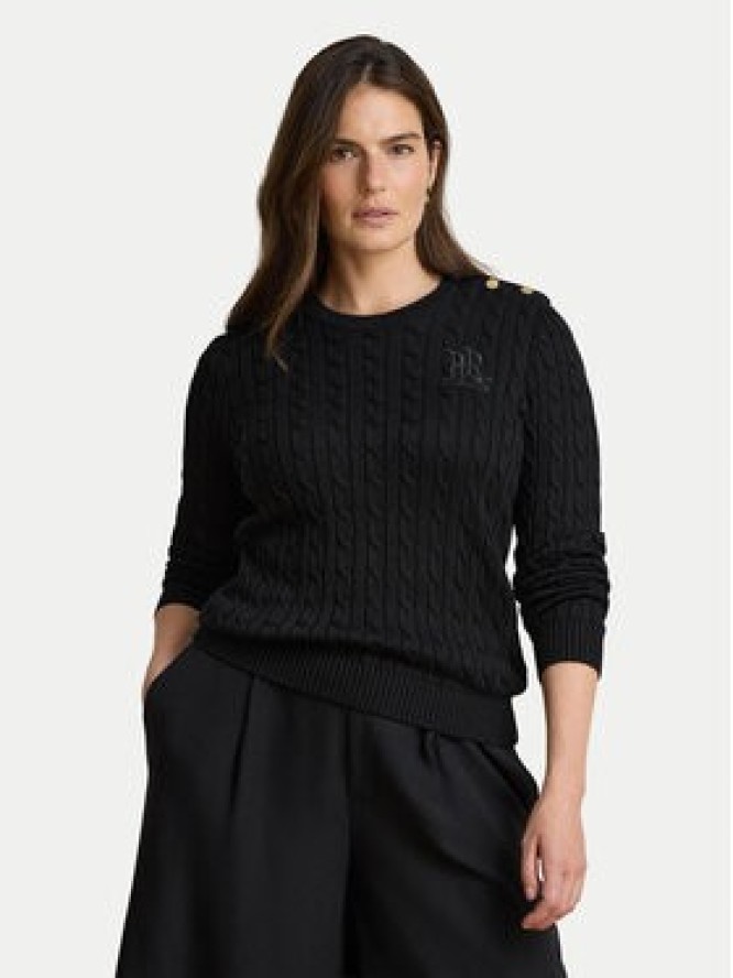 LAUREN RALPH LAUREN Sweter 200P14039001 Czarny Regular Fit