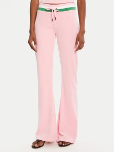 Juicy Couture Spodnie dresowe Velour JCWBJ225352 Różowy Regular Fit