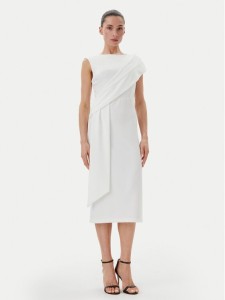 Rinascimento Sukienka koktajlowa CFC0019923002 Biały Regular Fit