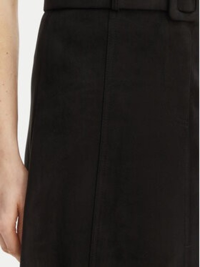 Rinascimento Spódnica z imitacji skóry CFC0127915003 Czarny Regular Fit