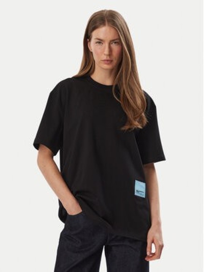 Karl Lagerfeld Jeans T-Shirt B4W17076 Czarny Relaxed Fit