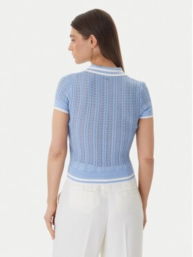 Guess Sweter W6GR25 Z0672 Niebieski Regular Fit