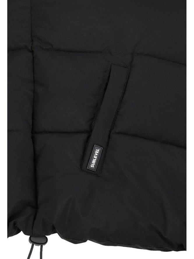 Sublevel Kamizelka pikowana w kolorze czarnym rozmiar: L