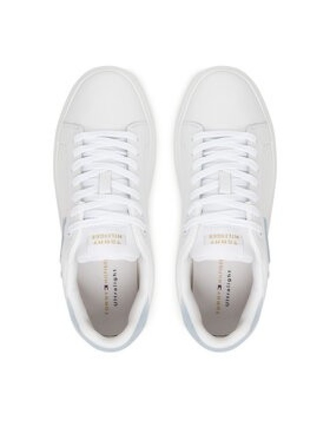 Tommy Hilfiger Sneakersy Th Icon Court Script FW0FW09363 Biały