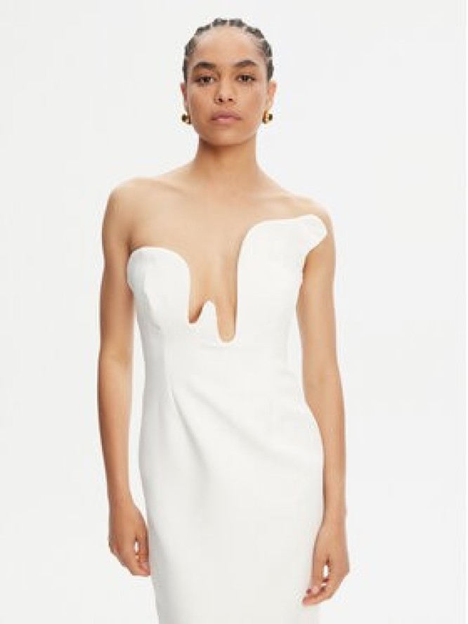 Bardot Sukienka koktajlowa Rosalyn 59733DB Biały Regular Fit
