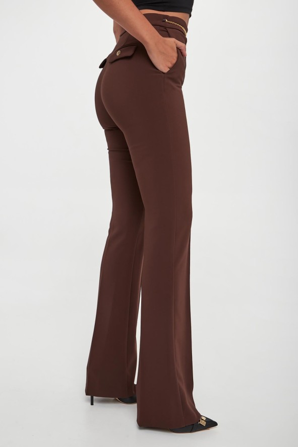 Spodnie damskie z krepy ELISABETTA FRANCHI