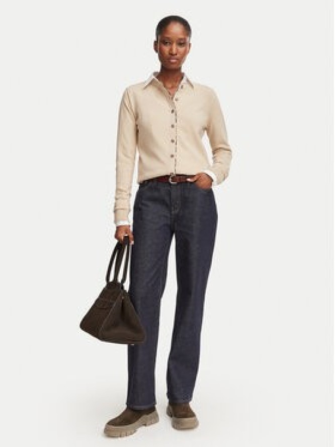 Barbour Kardigan Pendle LKN1076BE54 Beżowy Regular Fit