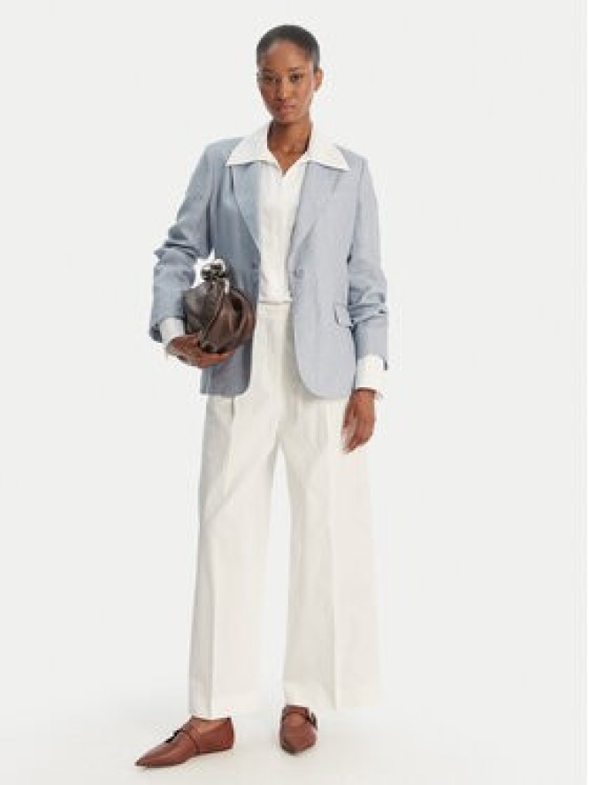 Weekend Max Mara Spodnie materiałowe Bellico 2615131072 Biały Regular Fit