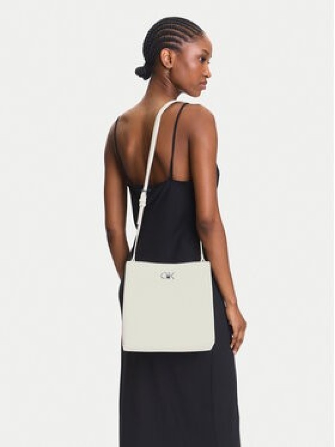 Calvin Klein Torebka Ck Bucket Bag_Tex K60K613179 Biały