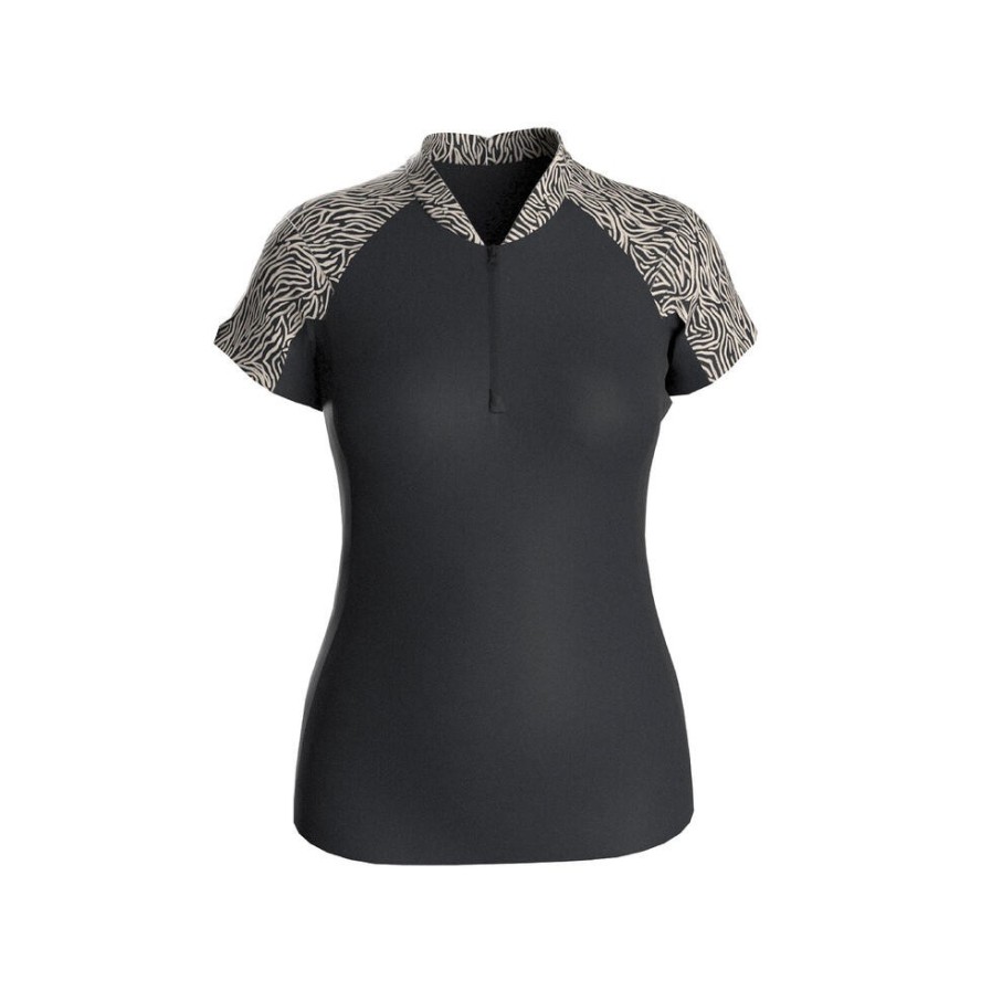 Koszulka do gimnastyki w wodzie damska Nabaiji Rachel krótki rękaw