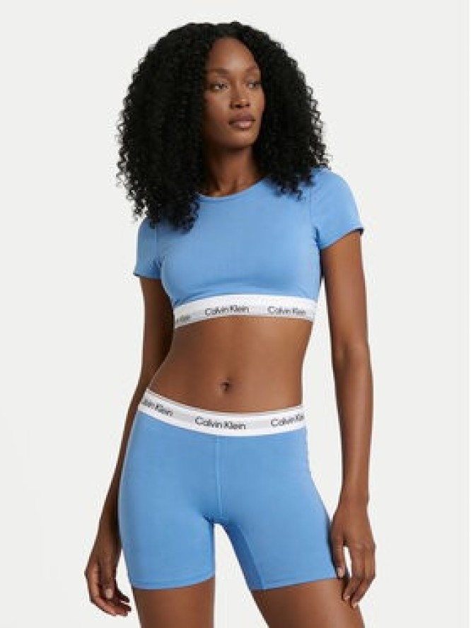 Calvin Klein Underwear T-Shirt LV00QF8495 Błękitny Slim Fit