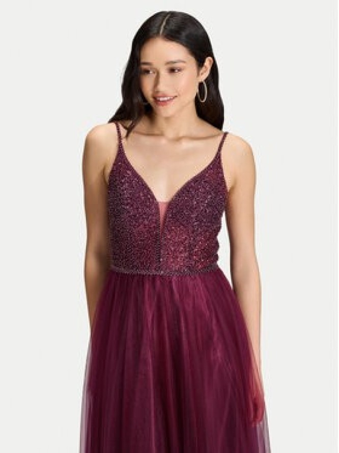 Hey Kyla Sukienka wieczorowa 5AJ127HK Bordowy Regular Fit