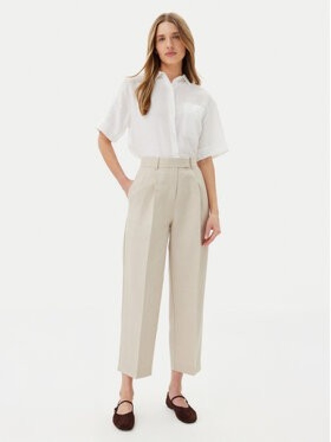 Tommy Hilfiger Spodnie materiałowe WW0WW45461 Beżowy Tapered Fit