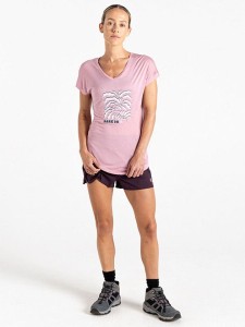 Dare 2b Koszulka sportowa "Serene Tee" w kolorze jasnoróżowym rozmiar: 40