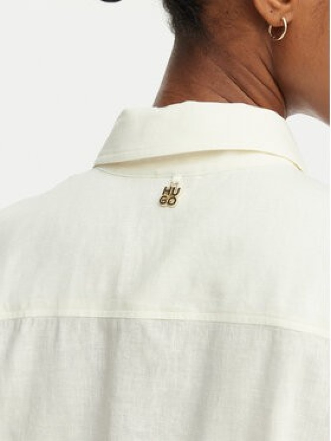 HUGO Koszula Encantada 50566793 Beżowy Relaxed Fit