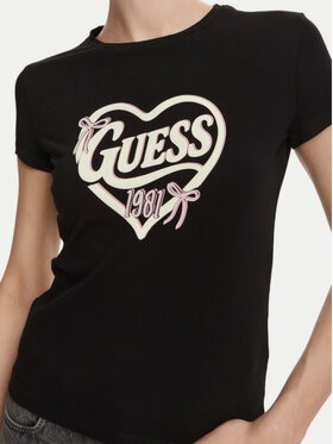 Guess T-Shirt V6YI09 K4276 Czarny Slim Fit