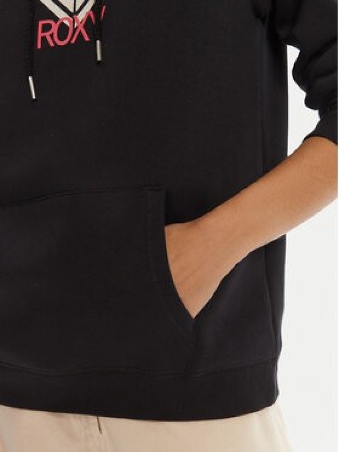 Roxy Bluza ERJFT05020 Czarny Regular Fit