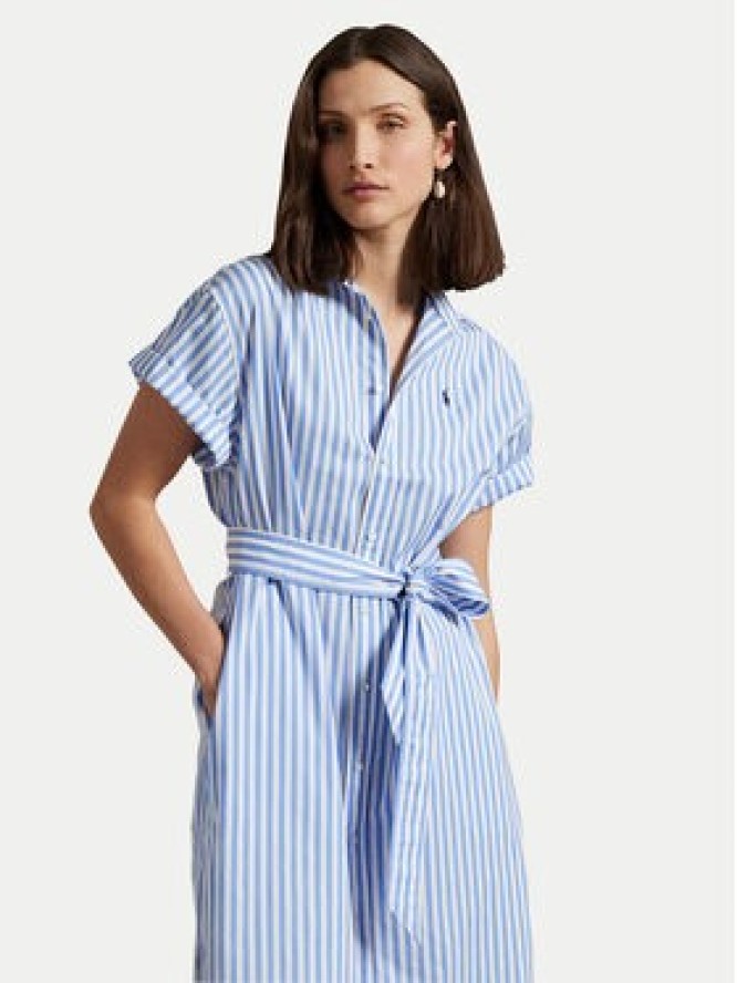 Polo Ralph Lauren Sukienka koszulowa 211959911001 Niebieski Regular Fit