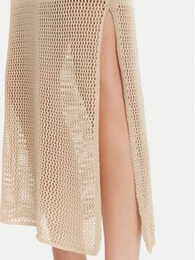 Fracomina Sukienka dzianinowa FS25SD5004K514O7 Beżowy Slim Fit