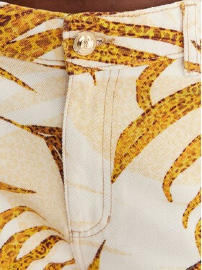 Just Cavalli Jeansy 80PAB5L8 CESCB Écru Loose Fit