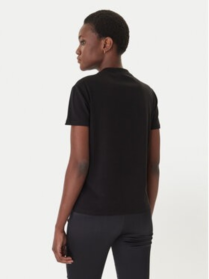 Versace Jeans T-Shirt 80HAHT09 Czarny Regular Fit