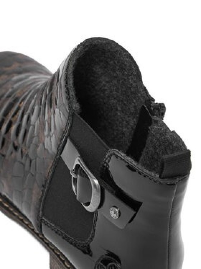 Rieker Botki CEO-Z4965-90 Brązowy ciemny