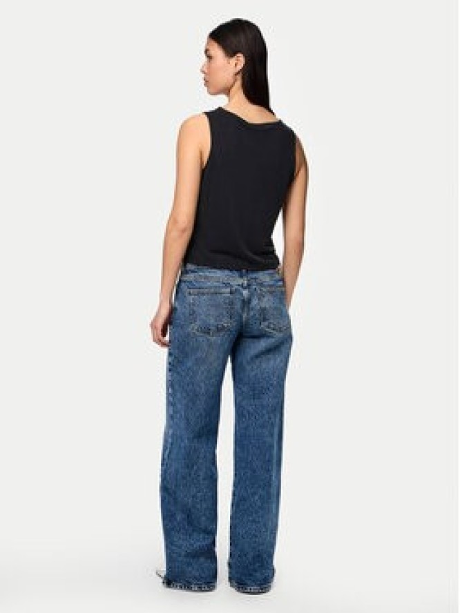 Pieces Top Anora 17149200 Czarny Regular Fit