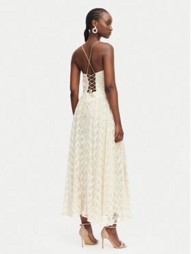 Bardot Sukienka wieczorowa Estie 59786DB4 Kremowy Regular Fit