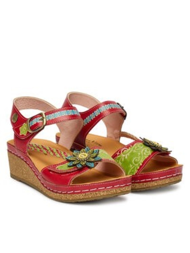 Laura Vita Sandały Facscineo 09 Czerwony