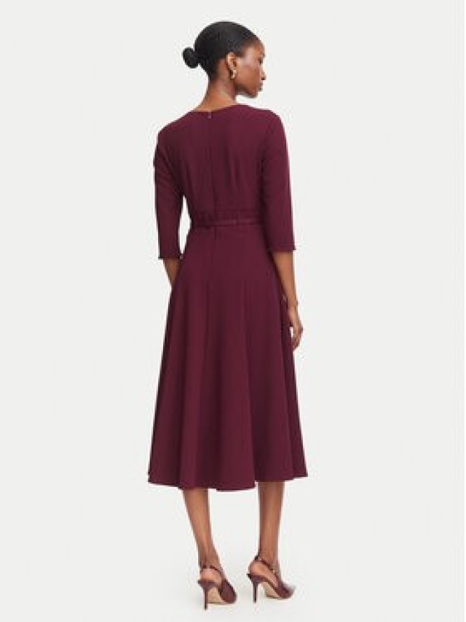 Rinascimento Sukienka koktajlowa CFC0131140003 Bordowy Regular Fit