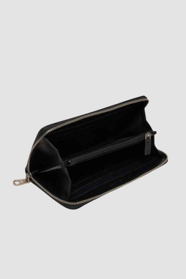 CALVIN KLEIN Czarny damski portfel na zamek