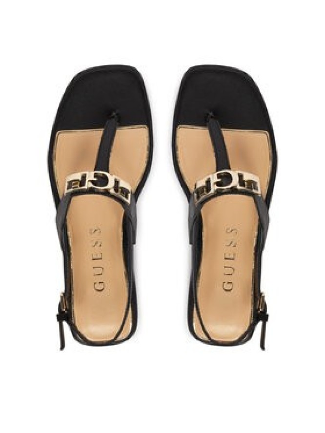 Guess Sandały FLJRMY LEA03 Czarny