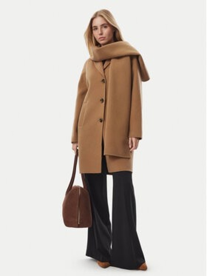 MICHAEL Michael Kors Płaszcz wełniany 77A7146M22 Brązowy jasny Regular Fit