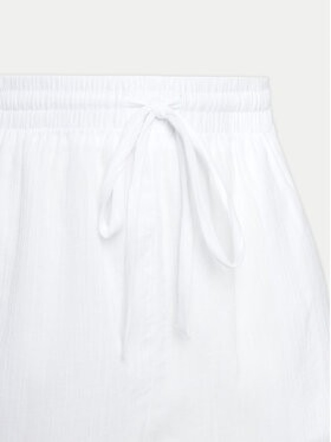 Seafolly Szorty materiałowe Crinkle 55429-SH Biały Regular Fit