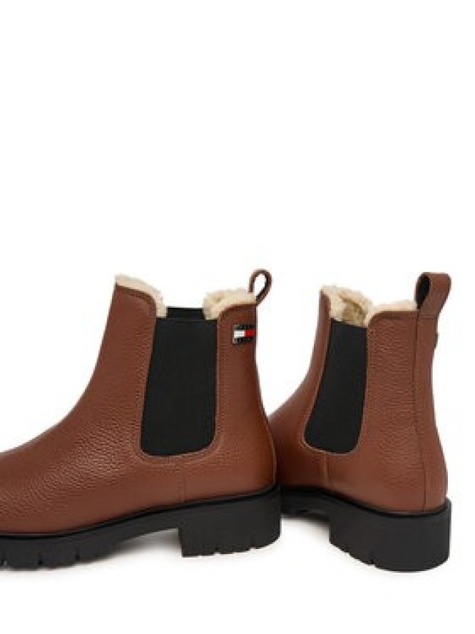 Tommy Jeans Sztyblety Tjw Cleated Chelsea Boots Wl EN0EN03102 Brązowy