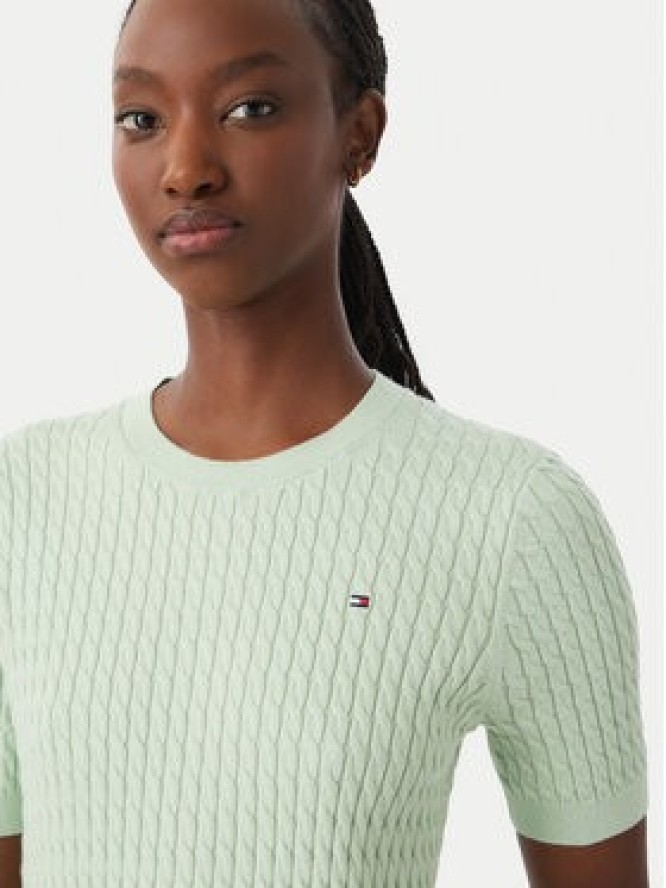 Tommy Hilfiger Sweter WW0WW41787 Zielony jasny Regular Fit