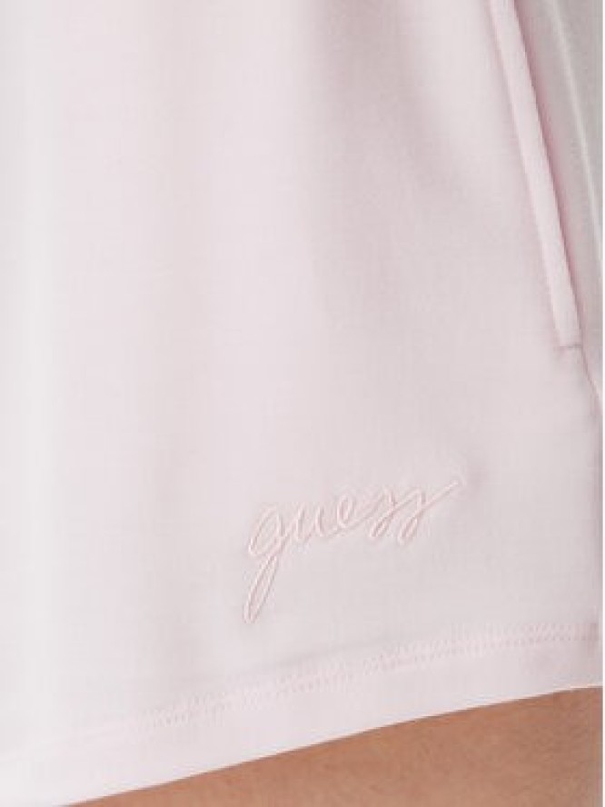 Guess Szorty materiałowe O5GD06 KCQP2 Różowy