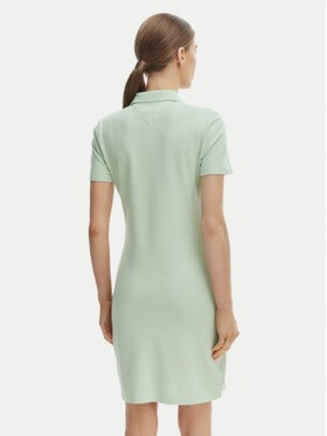 Tommy Hilfiger Sukienka codzienna WW0WW43228 Zielony Slim Fit