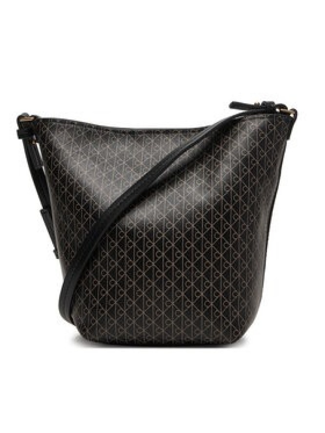 Calvin Klein Torebka Emblem Aop Sm Bucket Crossbody LV04F3506G Czarny