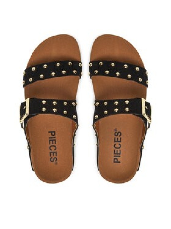 Pieces Klapki Pcseluna Fotbed 17156836 Czarny