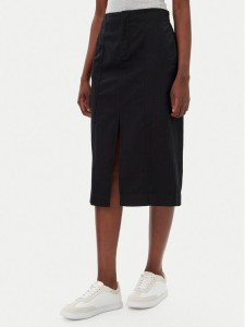 Calvin Klein Jeans Spódnica midi J20J225327 Czarny Regular Fit