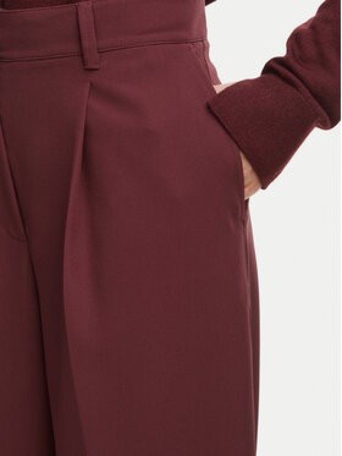 BOSS Spodnie materiałowe 50580299 Bordowy Regular Fit