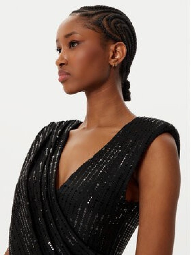 Rinascimento Sukienka koktajlowa CFC0019757002 Czarny Slim Fit